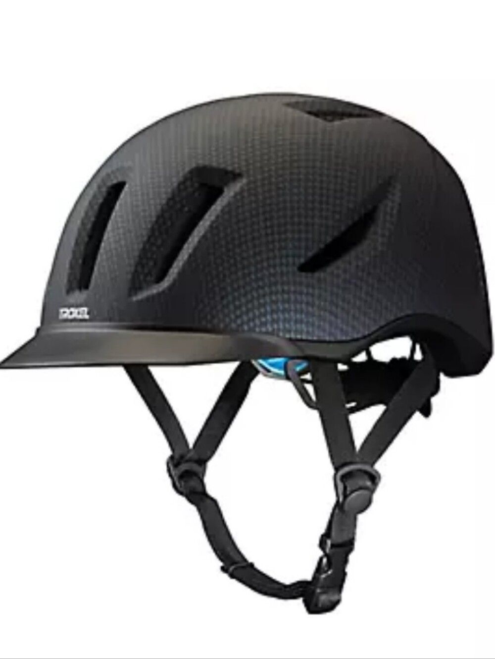 Troxel Terrain Black Carbon Equestrian Riding Helmet Size Large Unisex